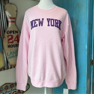 Pink New York Crewneck